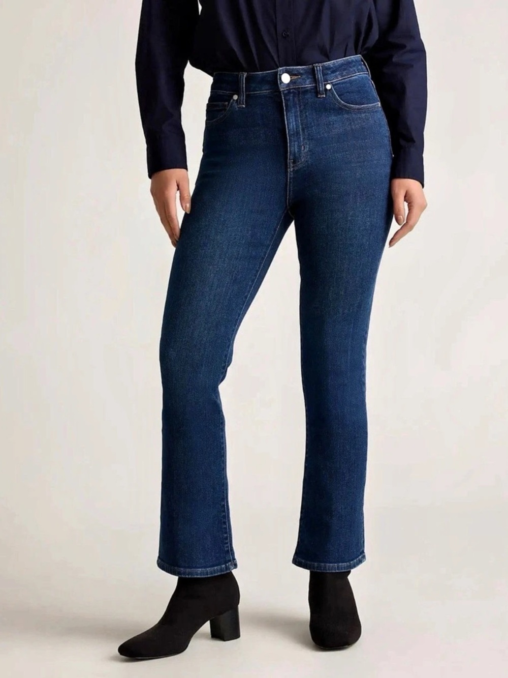 Quince Bella Stretch Kick Flare Jeans Waist 26
